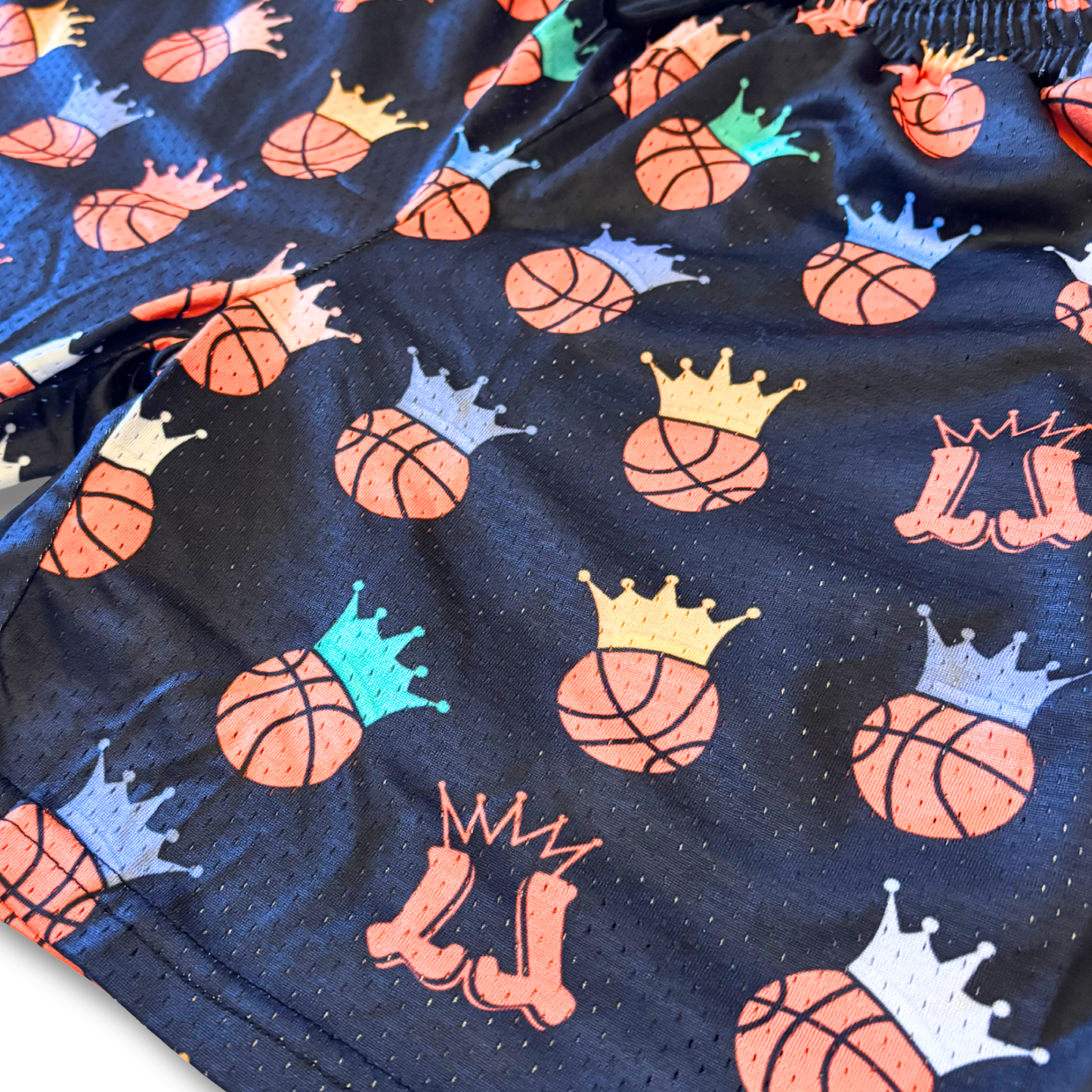 Adult Basketball Kings Mesh Shorts (with inner liner)