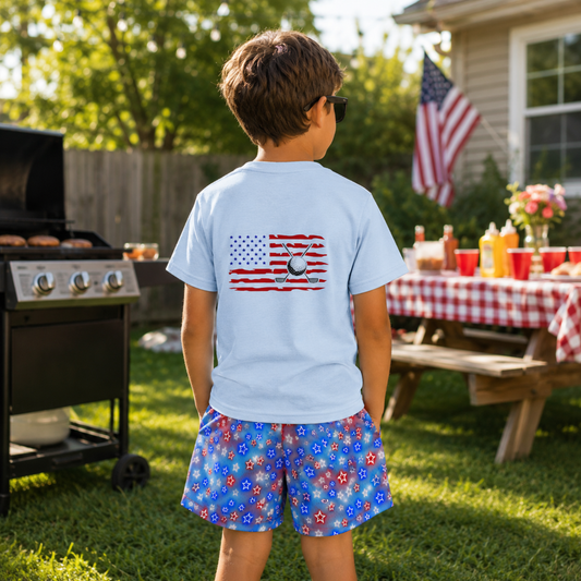 Kids Patriotic Golf T-Shirt