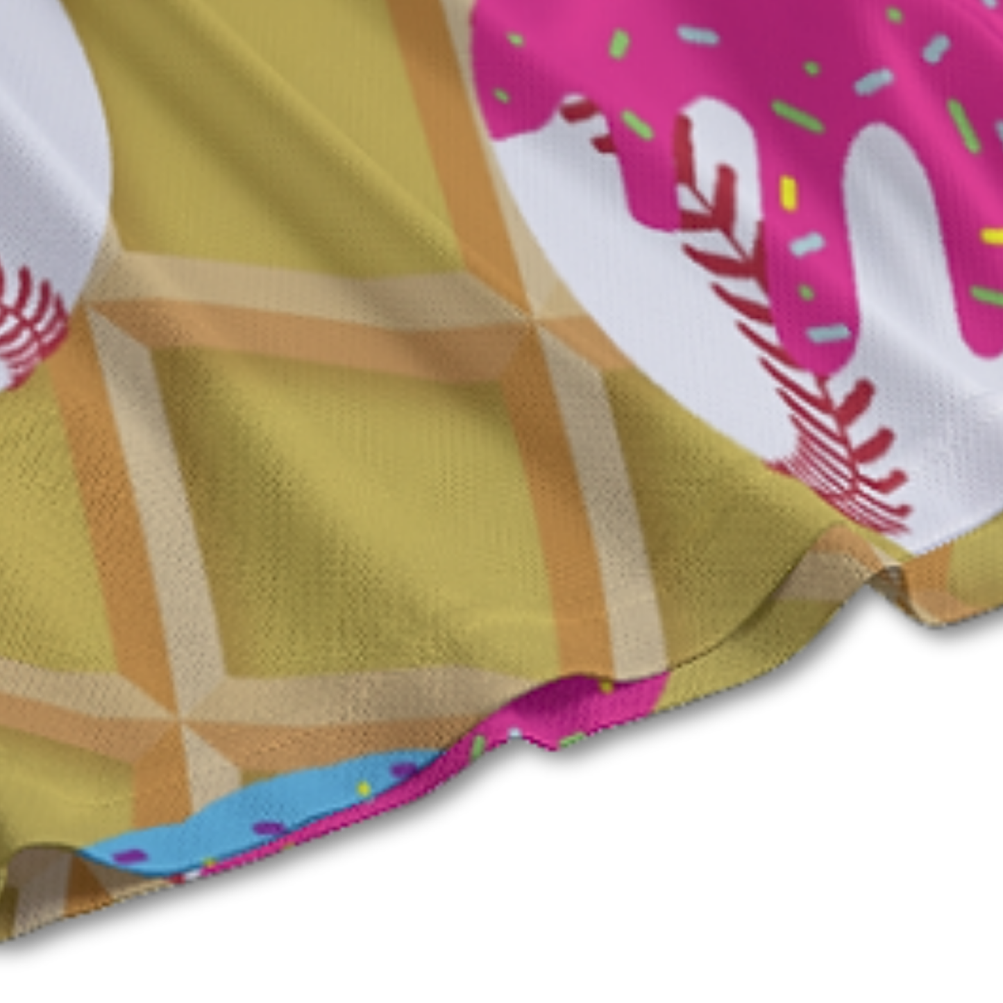Adult Mesh Baseball Shorts - Ice Cream Drip