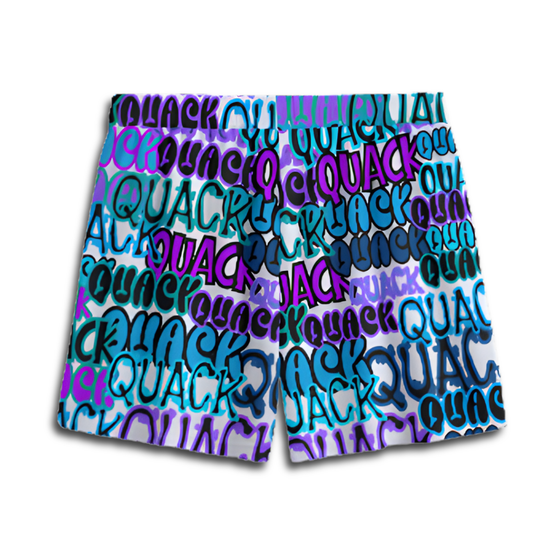 Adult All-Over Mighty Duck Quack Mesh Shorts