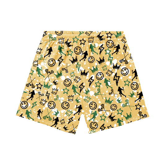 Adult TRYLAX Graffiti Mesh Shorts - Boy's Edition (with inner liner)