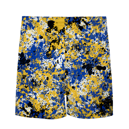 Youth Brimfield Beasts Paint Splatter Mesh Shorts