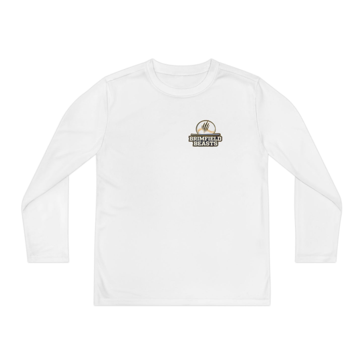 Youth Beasts Baseball Sport-Tek Long Sleeve Competitor Tee - Personalized