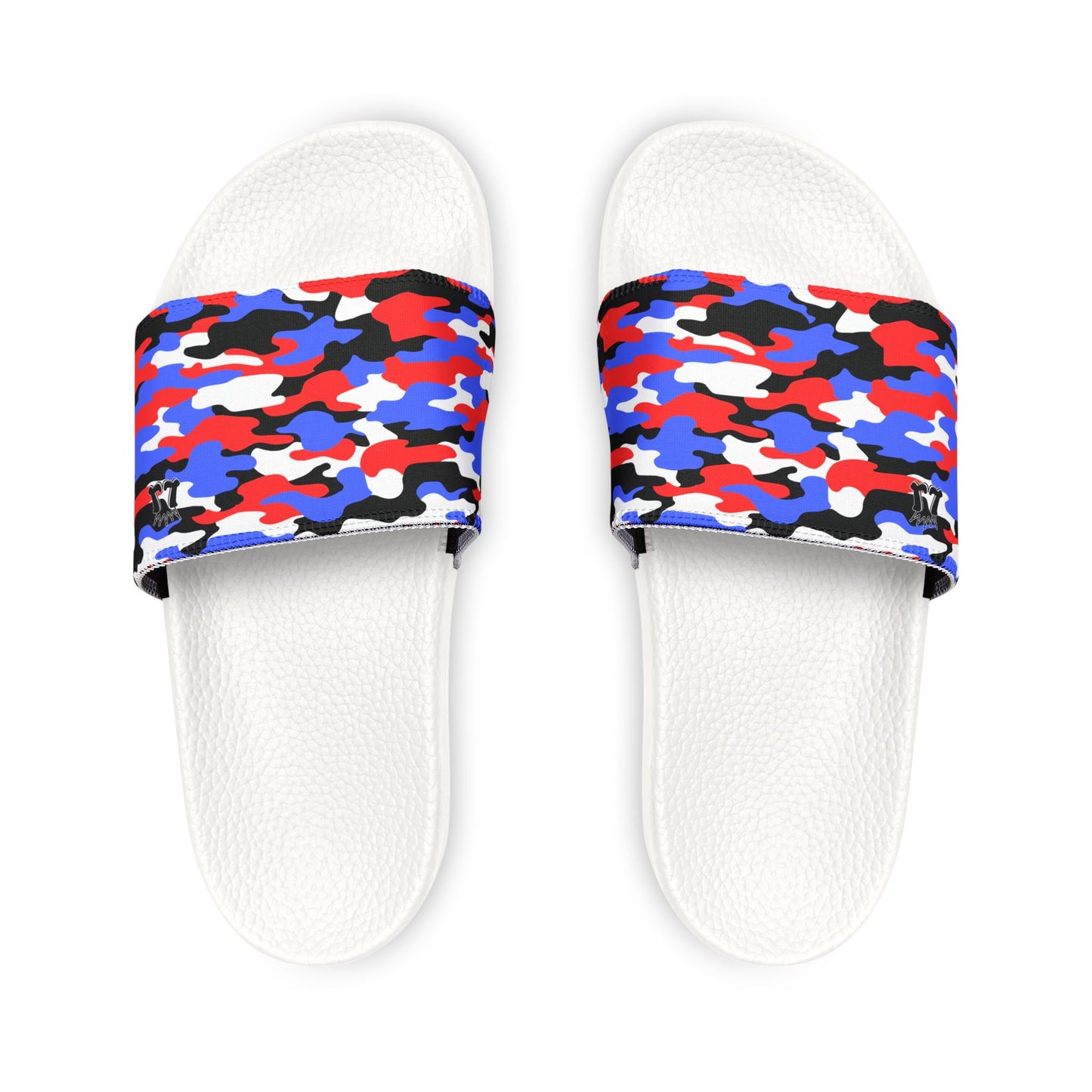 Men/Teen Removable Strap Sports Slides, Patriotic Camo Sandals