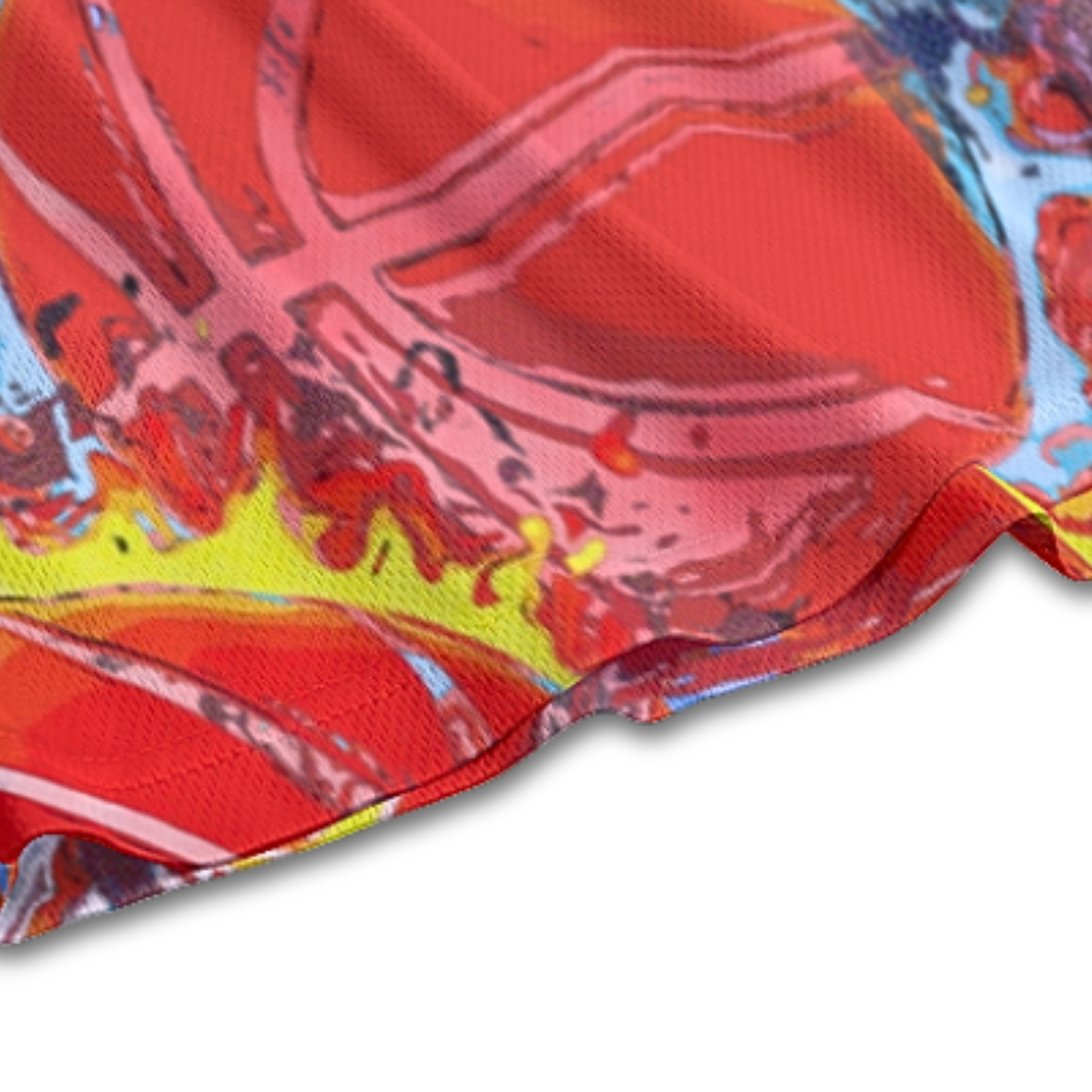 Adult Mesh Basketball On Fire Shorts