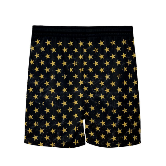Youth TRYLAX Flag and Stars Shorts - Black Edition