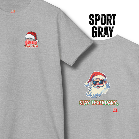 Youth Santa T-Shirt, Stay Legendary, Holiday Apparel