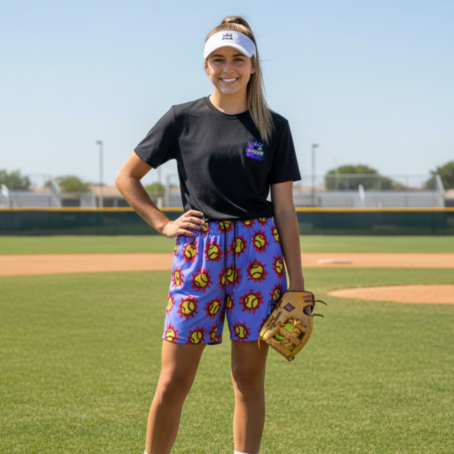 Women's Softball Sport Mesh Shorts