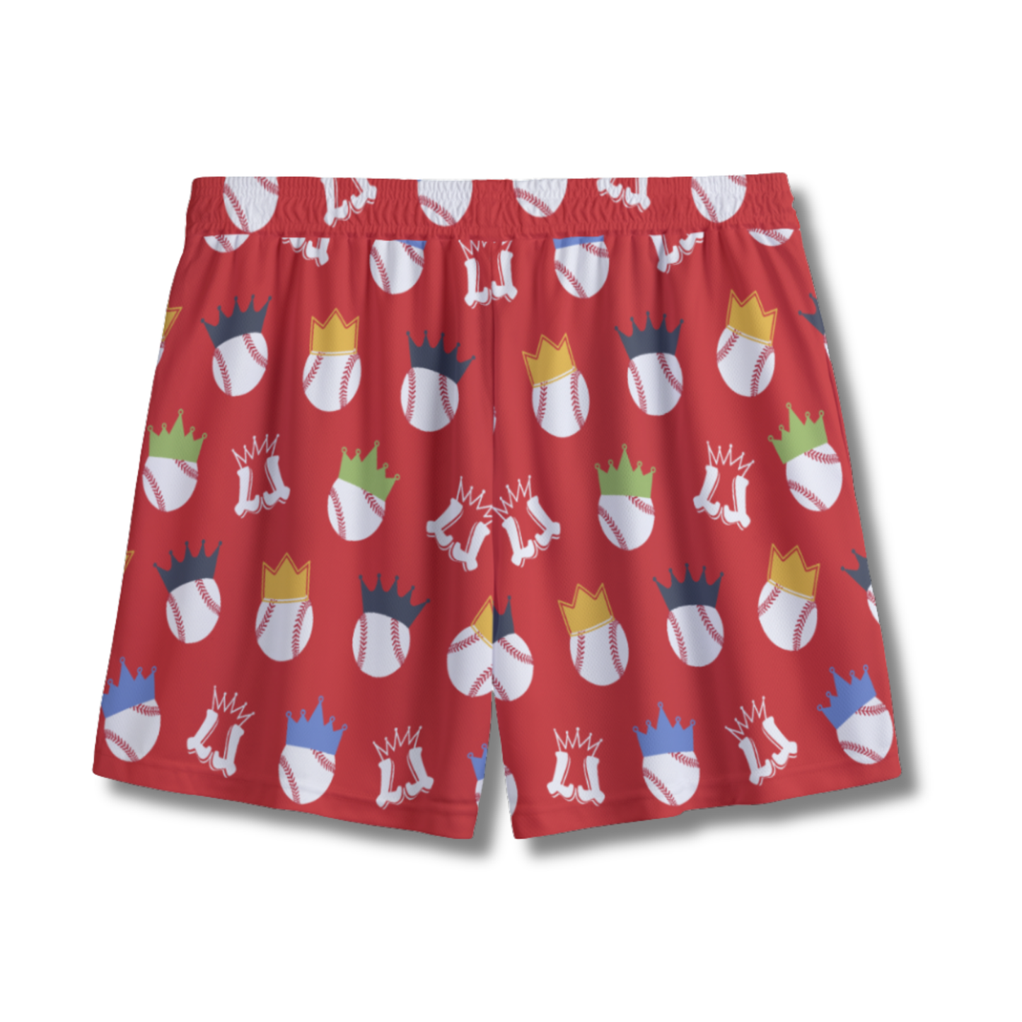 Youth "Baseball King" Athletic Mesh Shorts