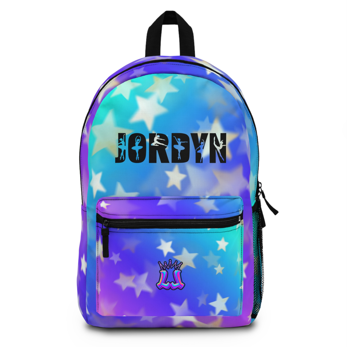 Personalized Dance Gradient Backpack — Custom Name Kids School Bag