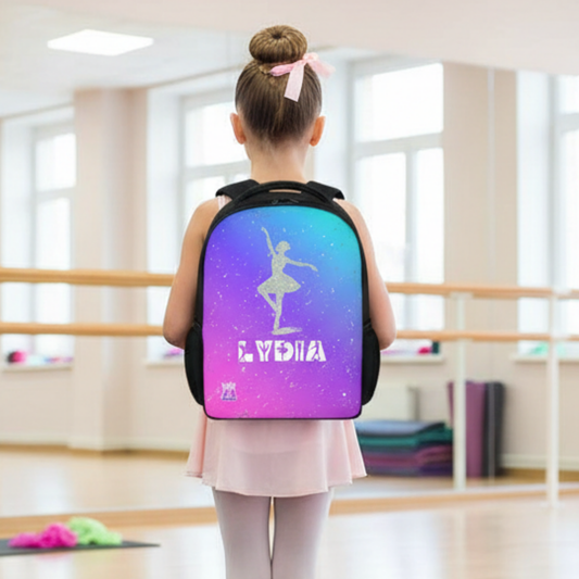 Personalized Dance Backpack, Custom Name Bag for Dancer