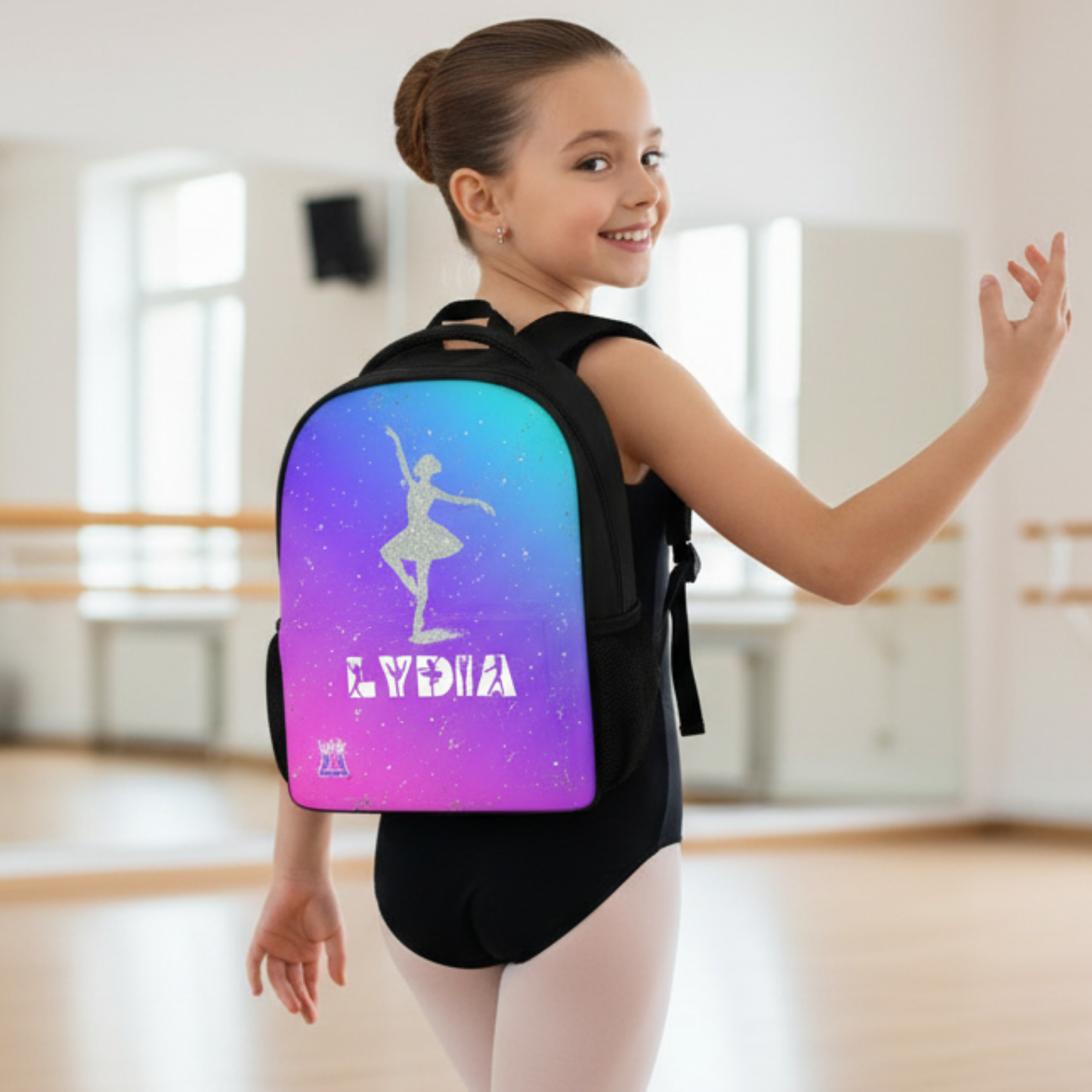Personalized Dance Backpack, Custom Name Bag for Dancer