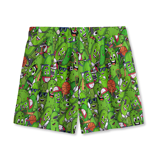 Adult Pickle Lovers Mesh Sports Shorts
