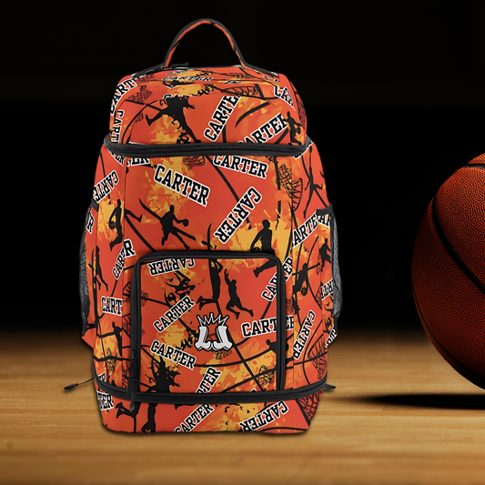 Personalized Basketball Bag, Custom Name Sports Backpack
