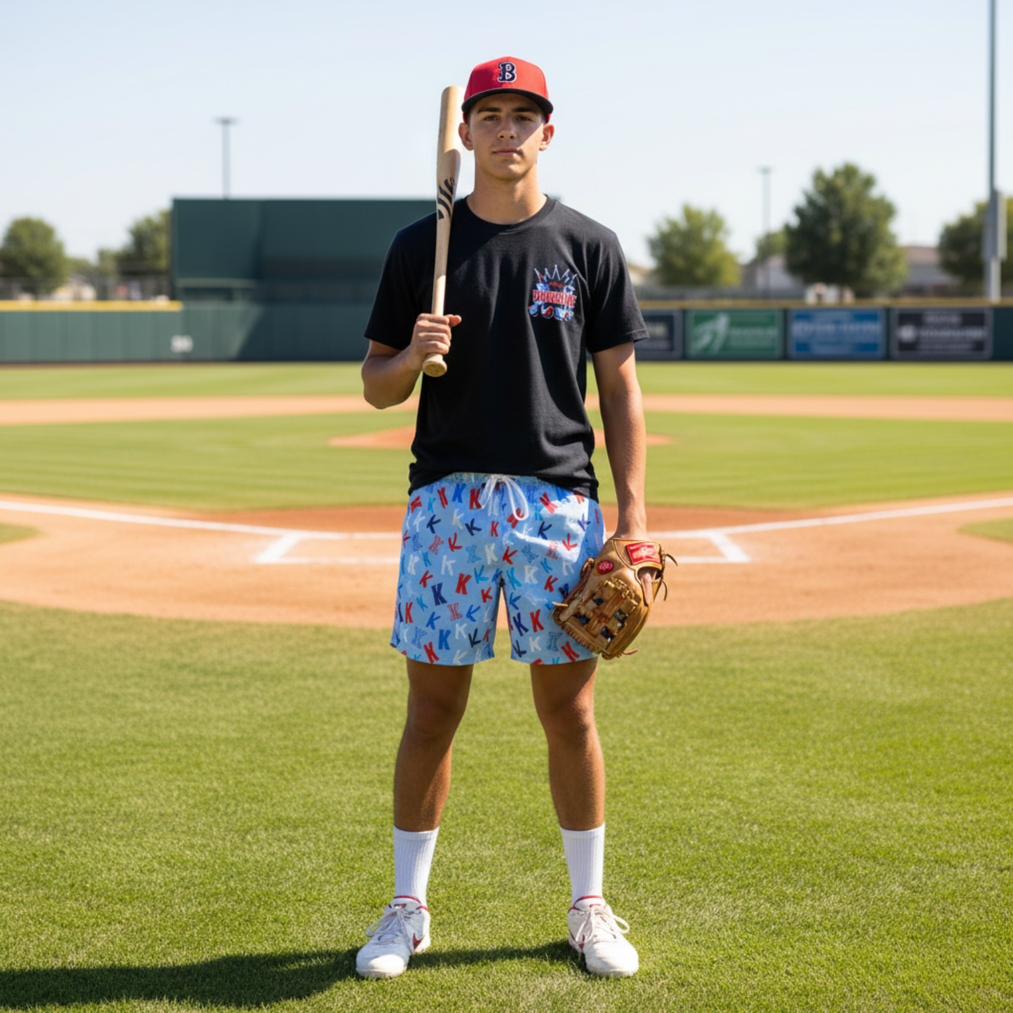 Adult "K's For Days" Baseball Pitcher Mesh Shorts (with inner liner)