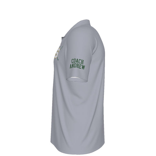 Men's Sturbridge Little League UV Protection Polo - Coach's Gray Edition (Personalized)