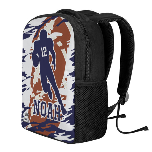 Custom Name Football Backpack, Personalized Sports Bag