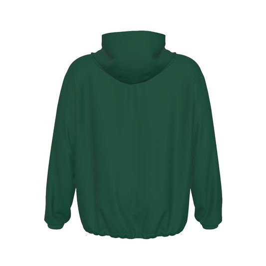 Adult Unisex 1/2 Zip Sturbridge Softball Pullover Windbreaker - Green Edition (Non-Personalized)