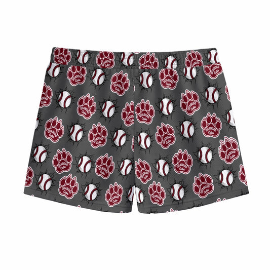 Youth Quaboag Paw Print Mesh Shorts