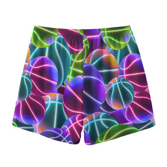 Adult Mesh Neon Print Basketball Shorts
