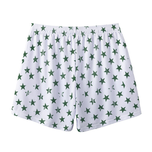 Adult TRYLAX Flag and Stars Shorts - White Edition (no liner)