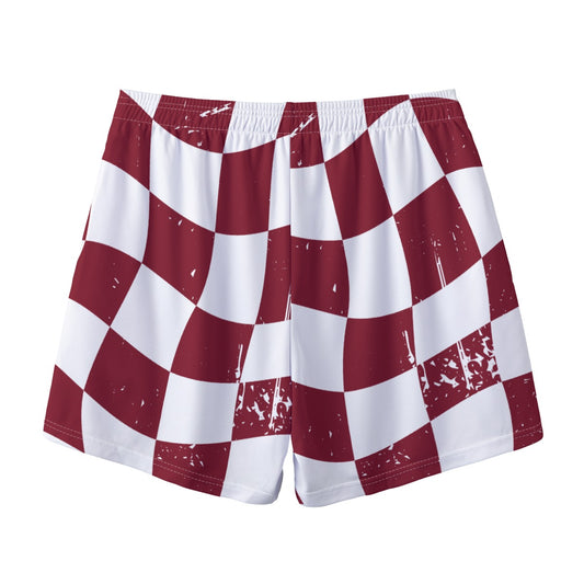 Adult Quaboag Baseball Mesh Shorts-Checkered