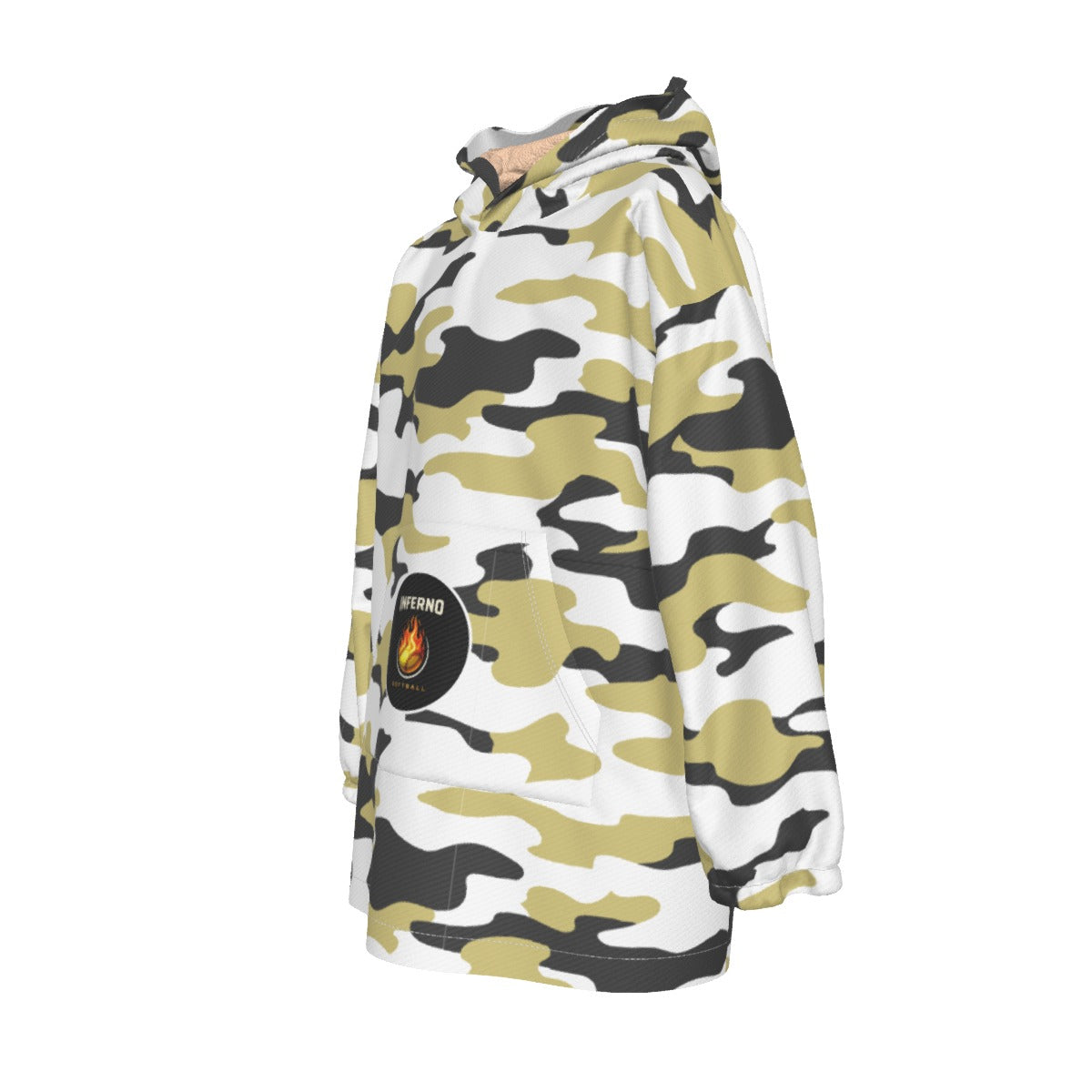 Youth Brimfield Inferno Softball Blanket Hoodie - Camo Edition
