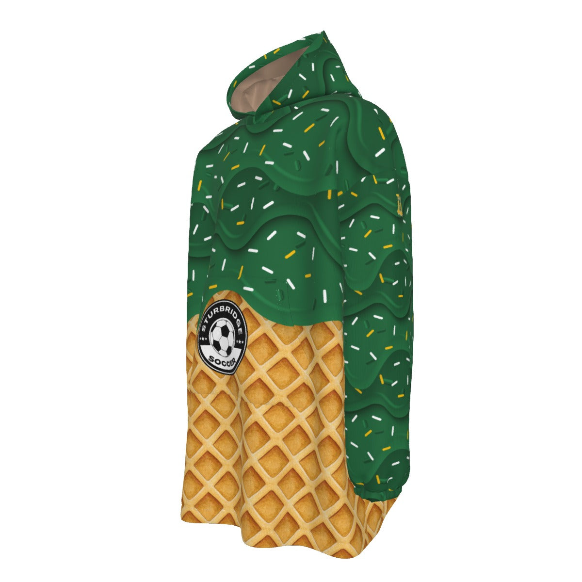 Adult Sturbridge Soccer Sherpa Fleece Hoodie Blanket Drip Edition (Personalization Available)