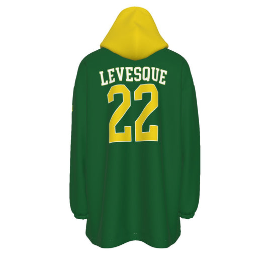 Adult Tantasqua Youth Football Blanket Hoodie - Green Edition (Personalized)