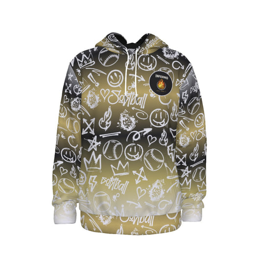 Adult Brimfield Inferno Gradient Graffiti Hoodie