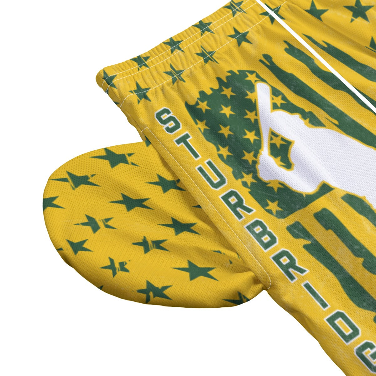 Adult Sturbridge Little League Baseball Shorts - Flag, Vintage Yellow Edition (no inner liner)