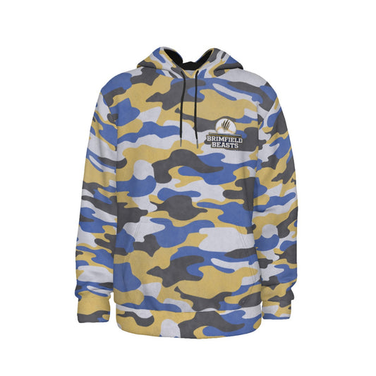 Adult Brimfield Beasts Distressed Camo Fleece Lined Hoodie