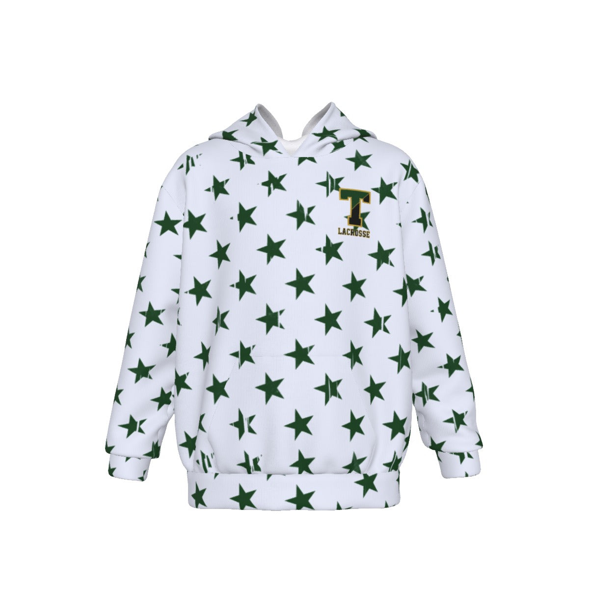Youth TRYLAX Girl's Flag and Star Hoodie (Personalized)