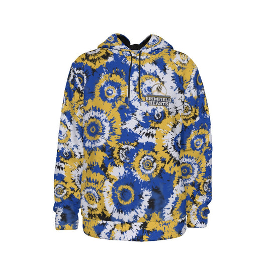 Adult Brimfield Beasts Tie Dye Fleece Lined Hoodie