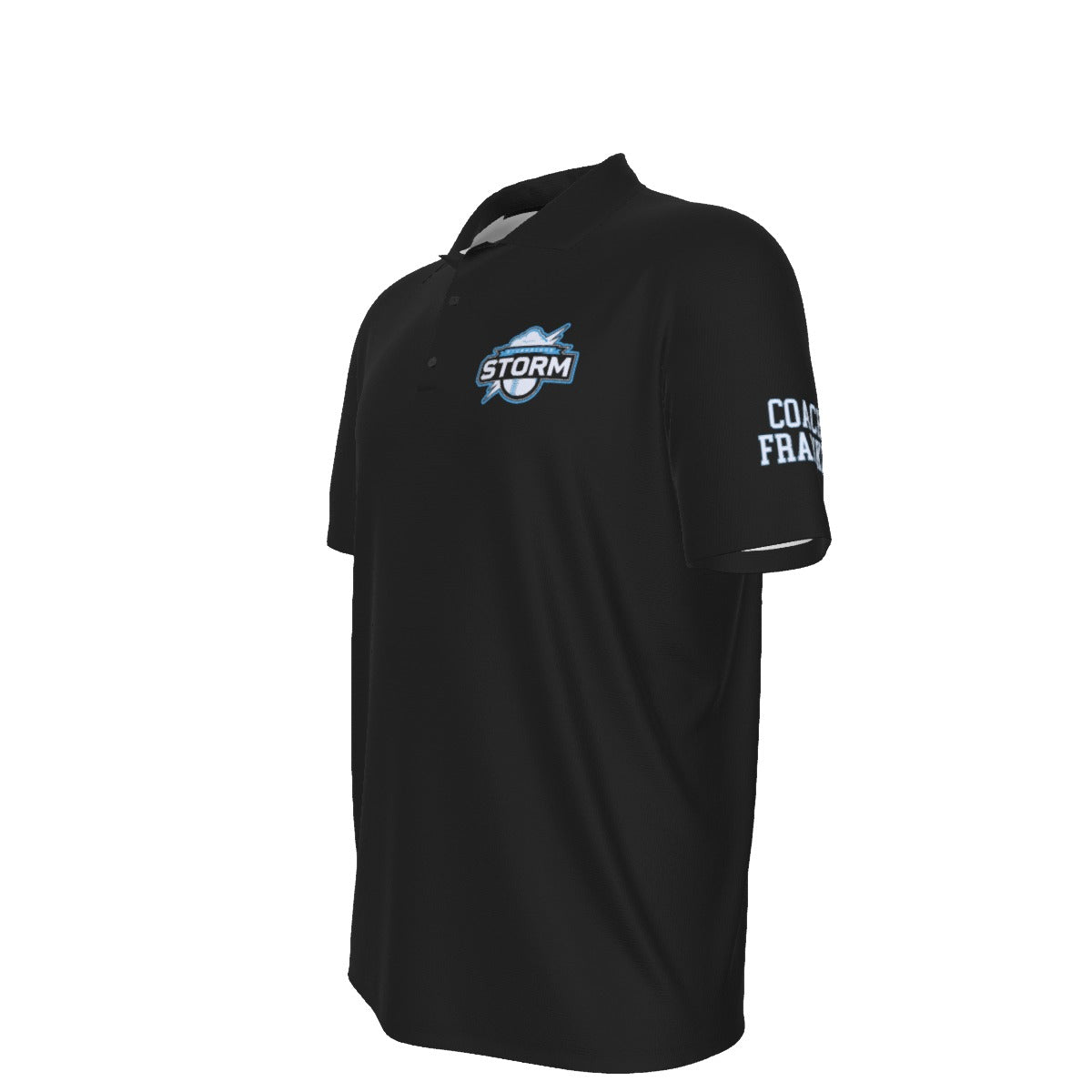 Men's Storm UV Protection Polo - Coach's Black Edition (Personalized)