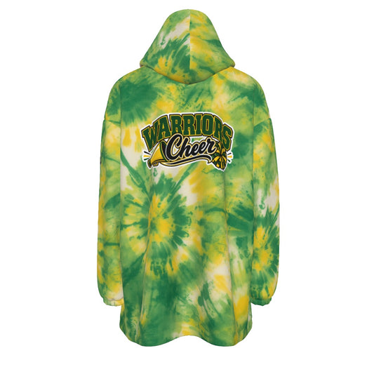 Adult TYFC Warriors Cheer Adult One-Size Tie-Dye Blanket Hoodie