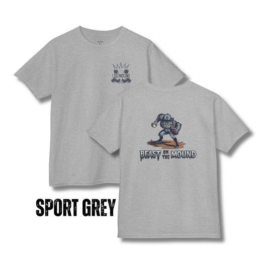 Youth Beast on the Mound Baseball Pitchers T-Shirt