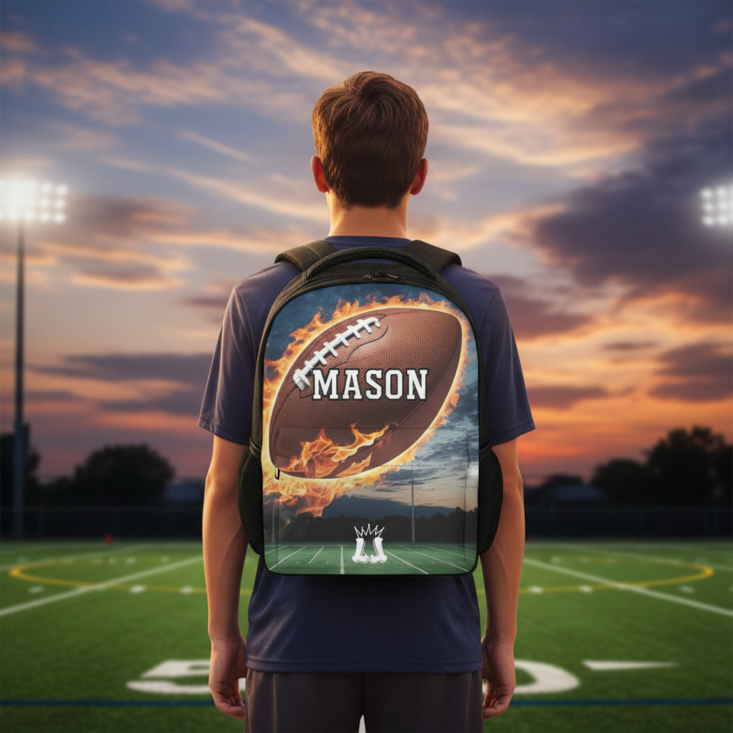 Personalized Football Backpack