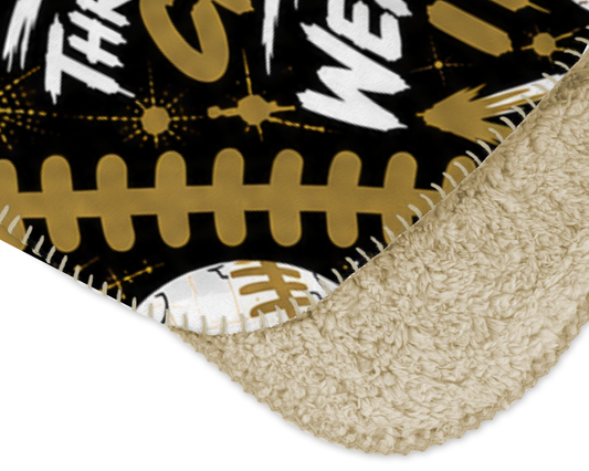 Dugout Talk Baseball Sherpa Blanket