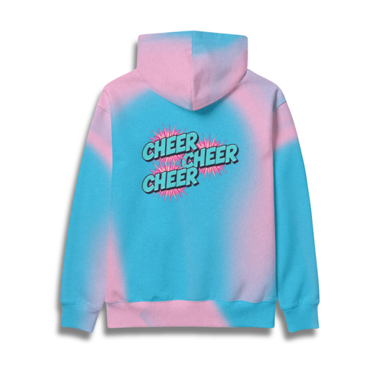 Cheerleader Hoodie, Cotton Candy Design, Cheer Sweatshirt