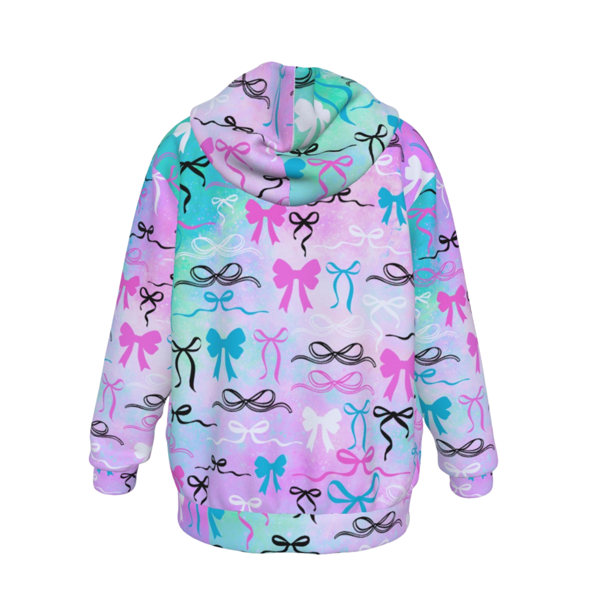 Girl's Coquette Bow Cotton Candy Hoodie