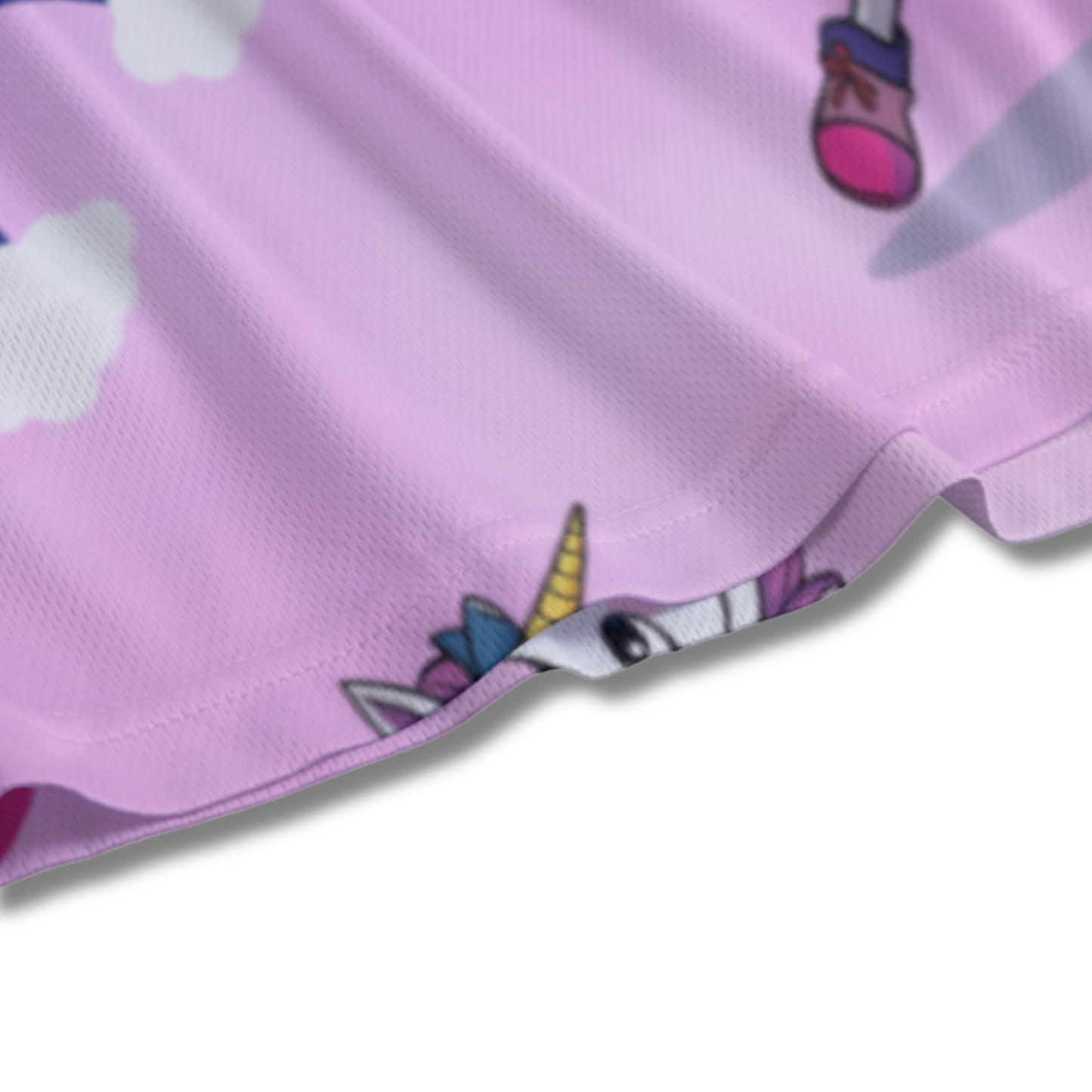 Youth Unicorn & Rainbows Basketball Mesh Shorts
