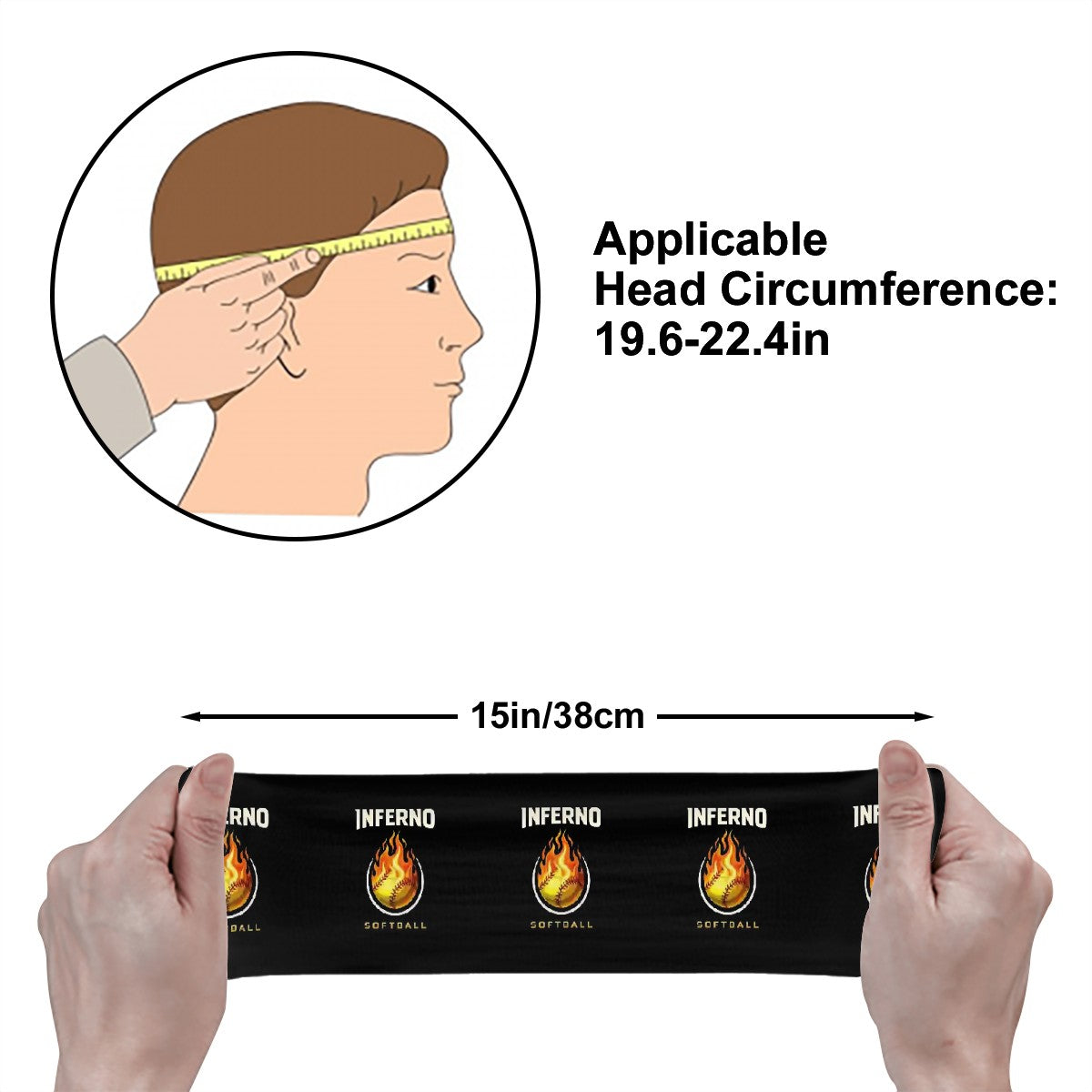 Brimfield Inferno Softball Sweatband
