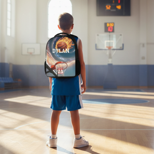 Custom Basketball Backpack, Personalized Name Sports Bag