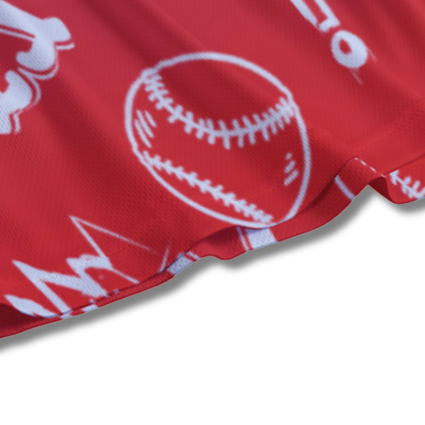 Youth Graffiti Style Baseball & Softball Mesh Shorts - Red, White & Blue Edition