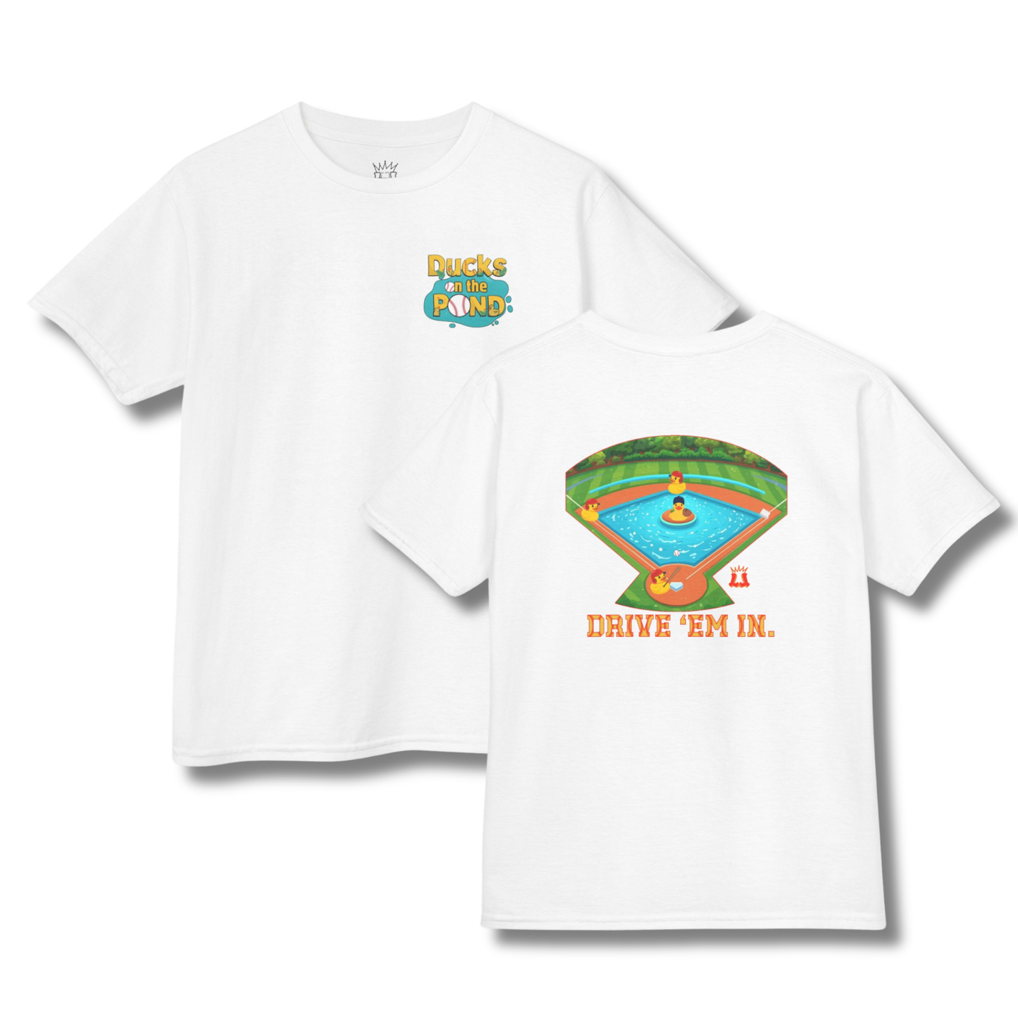 Youth Ducks on the Pond Baseball T-Shirt