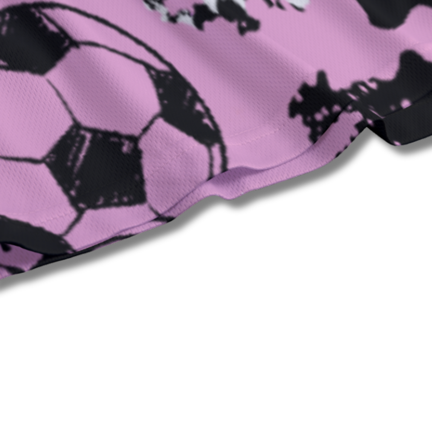 Youth Soccer Shorts Paint Splatter Pink Purple and Black Edition