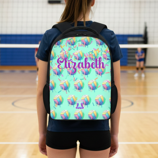 Custom Volleyball Bag, Personalized Sports Backpack for Volleyball Player