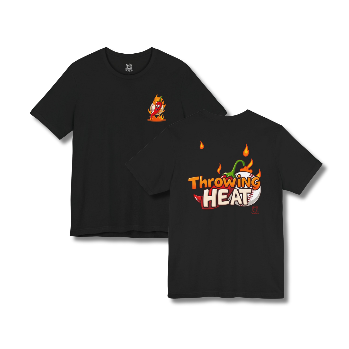 Youth "Throwing Heat" Baseball Tee