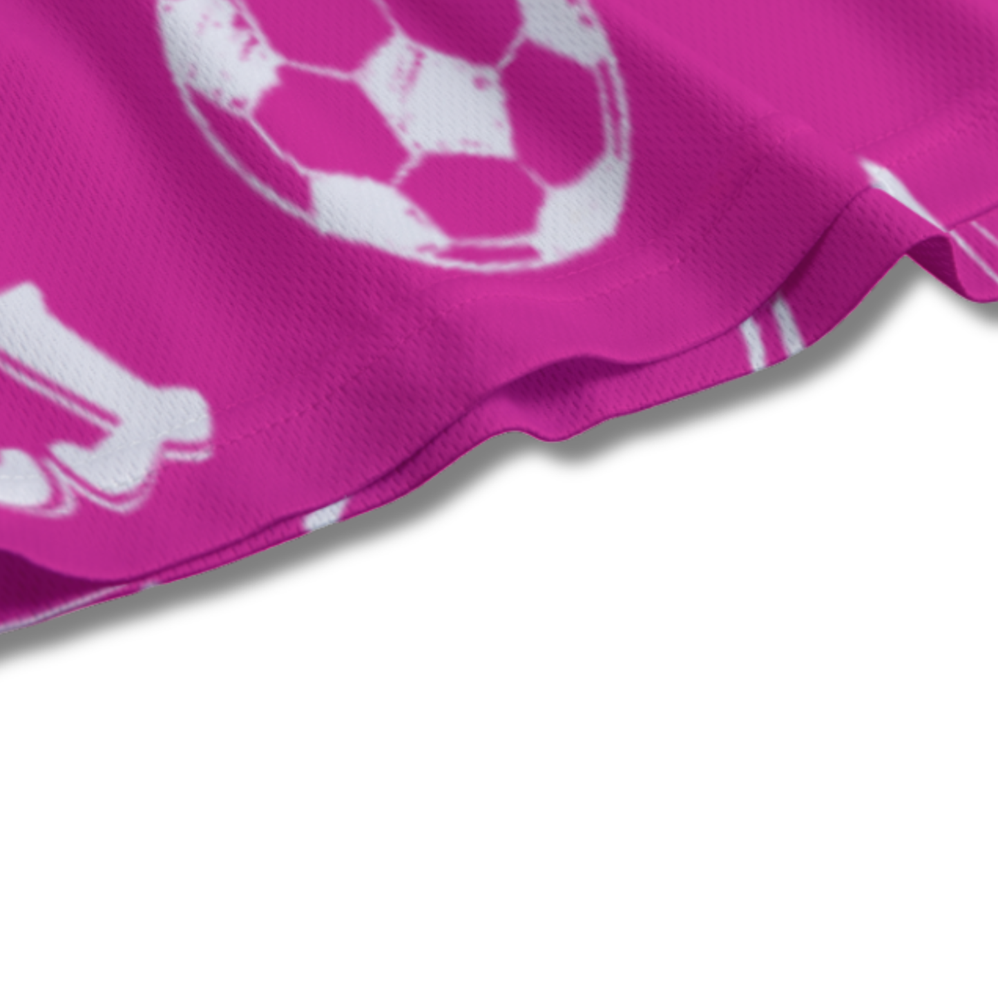 Youth Mesh Soccer Shorts Graffiti Legends - Pink and White Edition